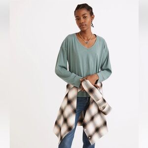 Madewell Softfade Cotton V-Neck Relaxed T-Shirt‎ tee shirt top large NWT